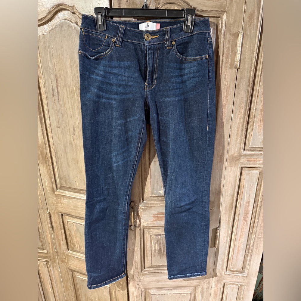 CAbi High Straight Dark Blue Jeans